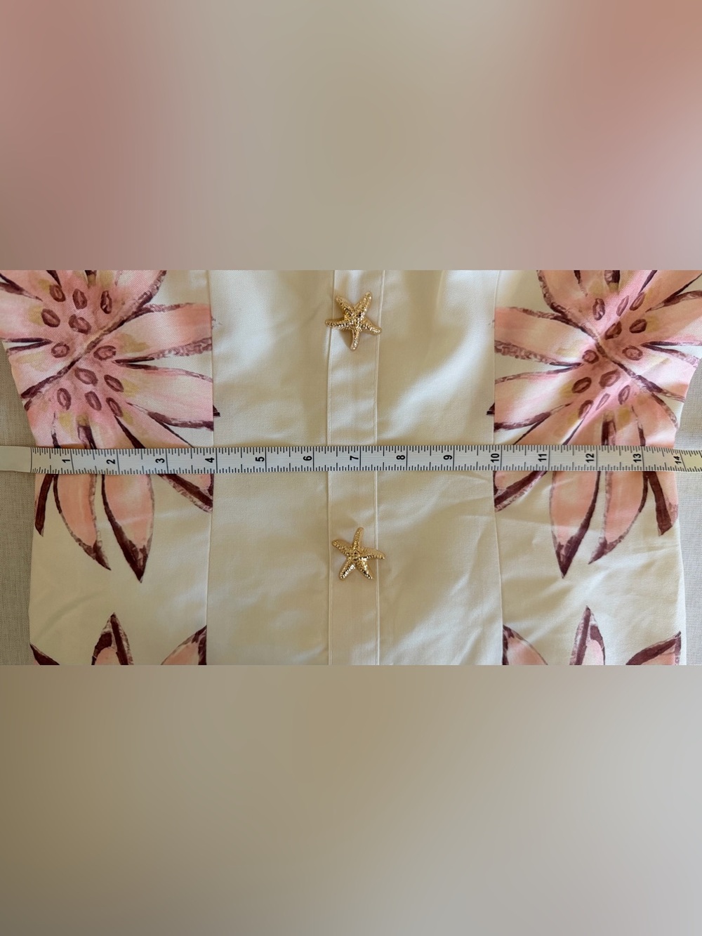 NWT Commense Starfish Detail Floral Print Sleeveless Mini Dress, Size XS - Picture 10 of 11